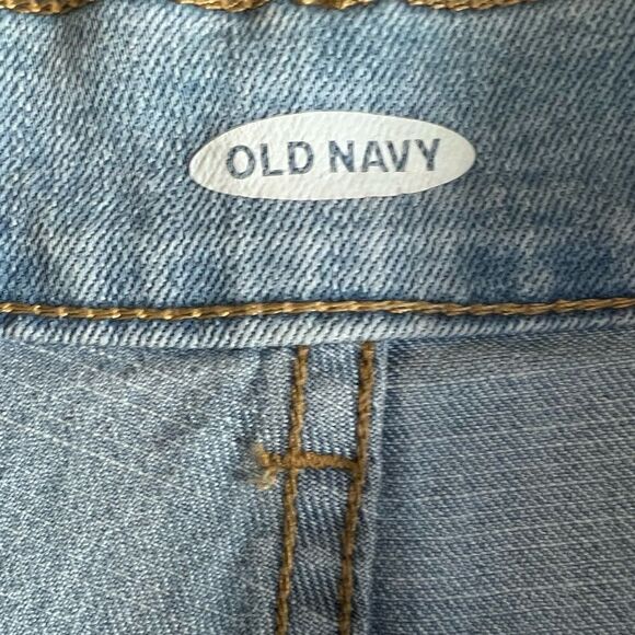 Old Navy rolled bottom jeans shorts light denim size 6 - Picture 7 of 11